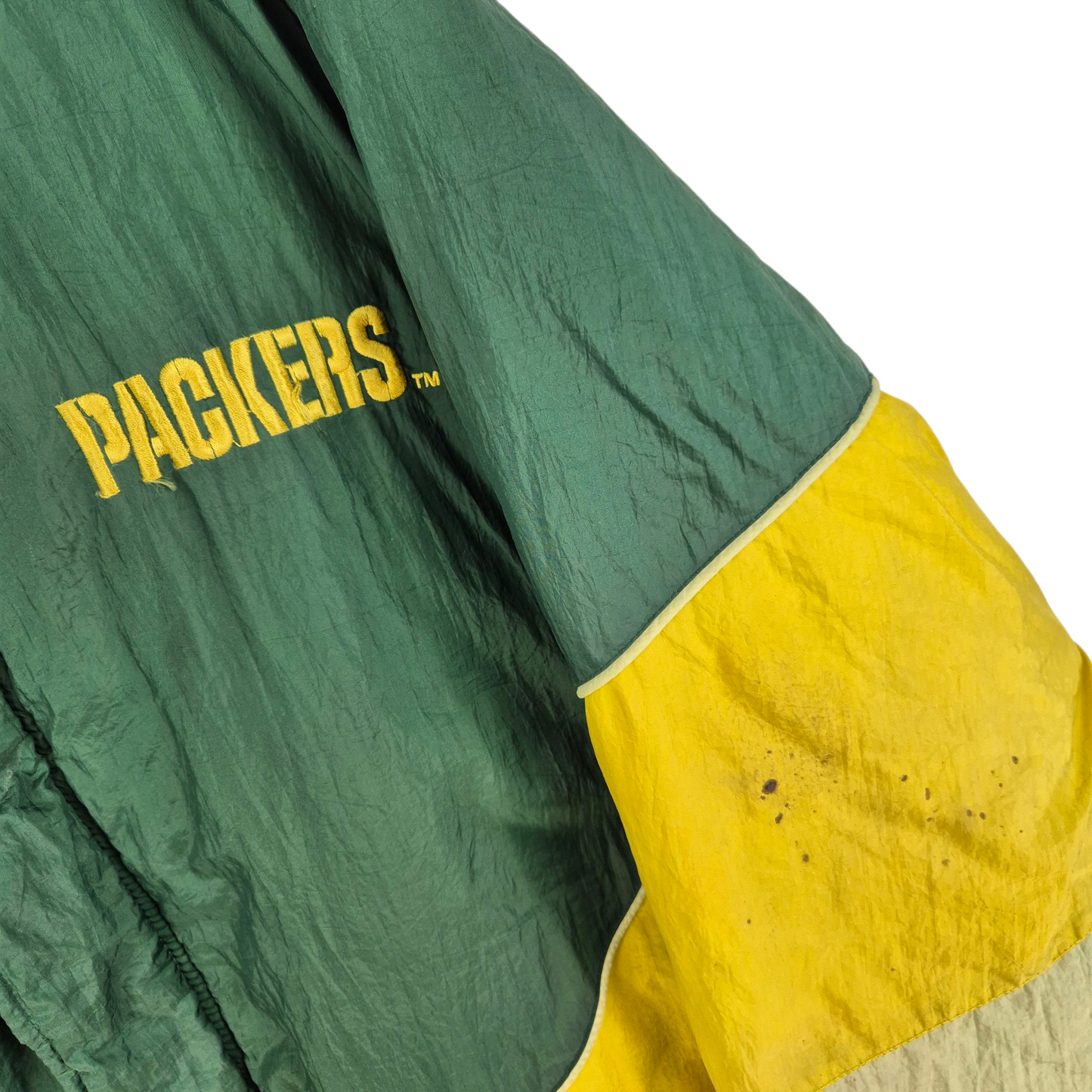 Vintage Logo 7 NFL Green Bay Packers 90's Quilted Jacket Size L