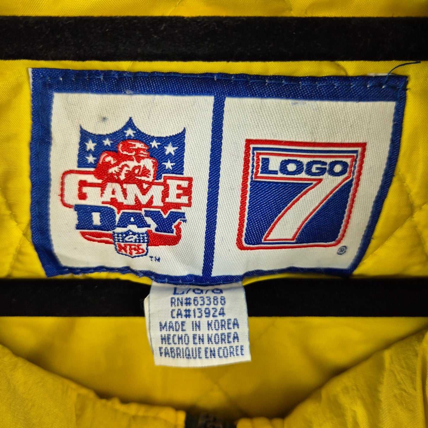Vintage Logo 7 NFL Green Bay Packers 90's Quilted Jacket Size L