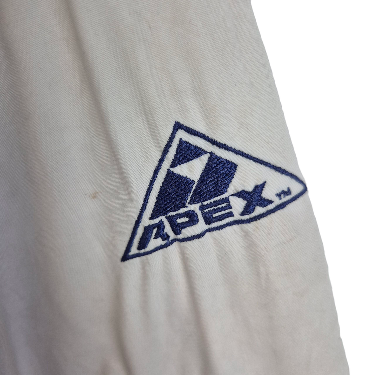 Vintage Apex One NFL Dallas Cowboys White & Blue Heavy Quilted Jacket Size L