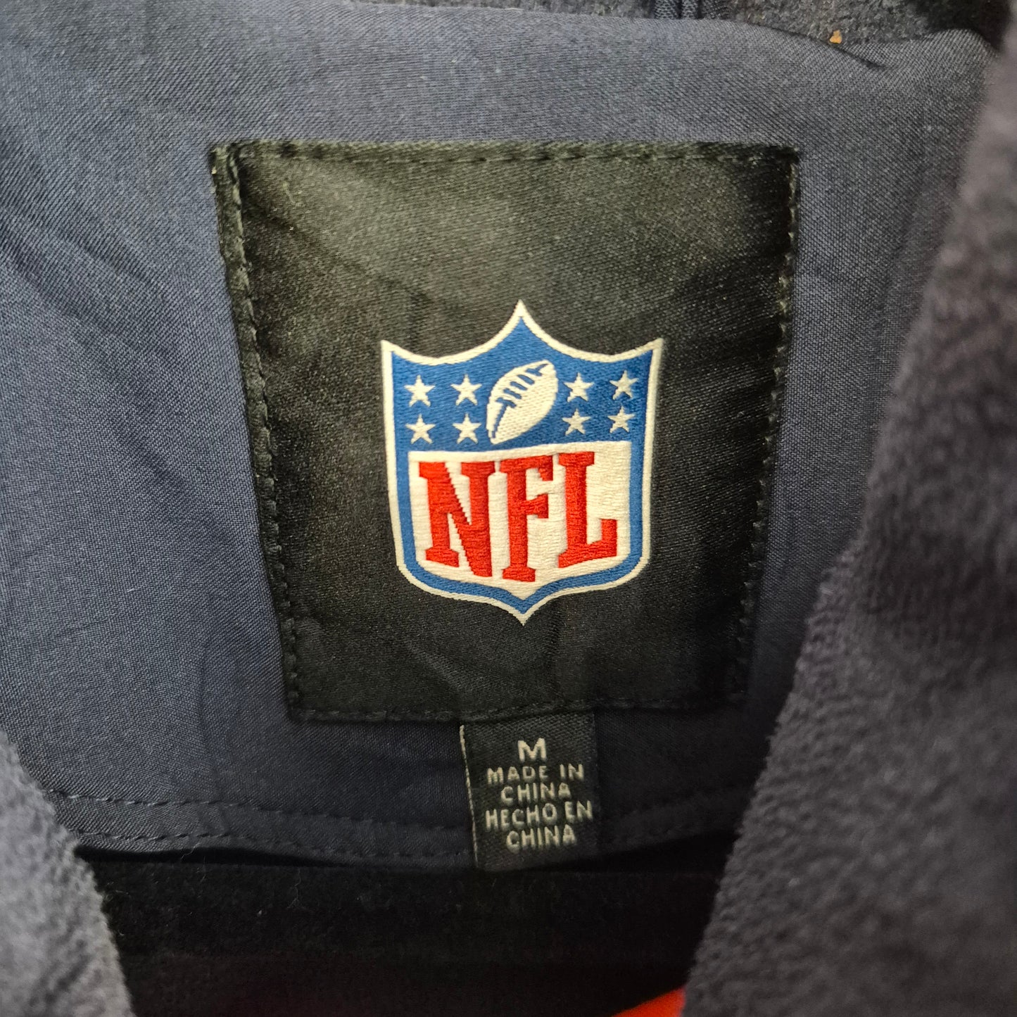 NFL Chicago Bears Dark Blue Windbreaker Jacket Size M