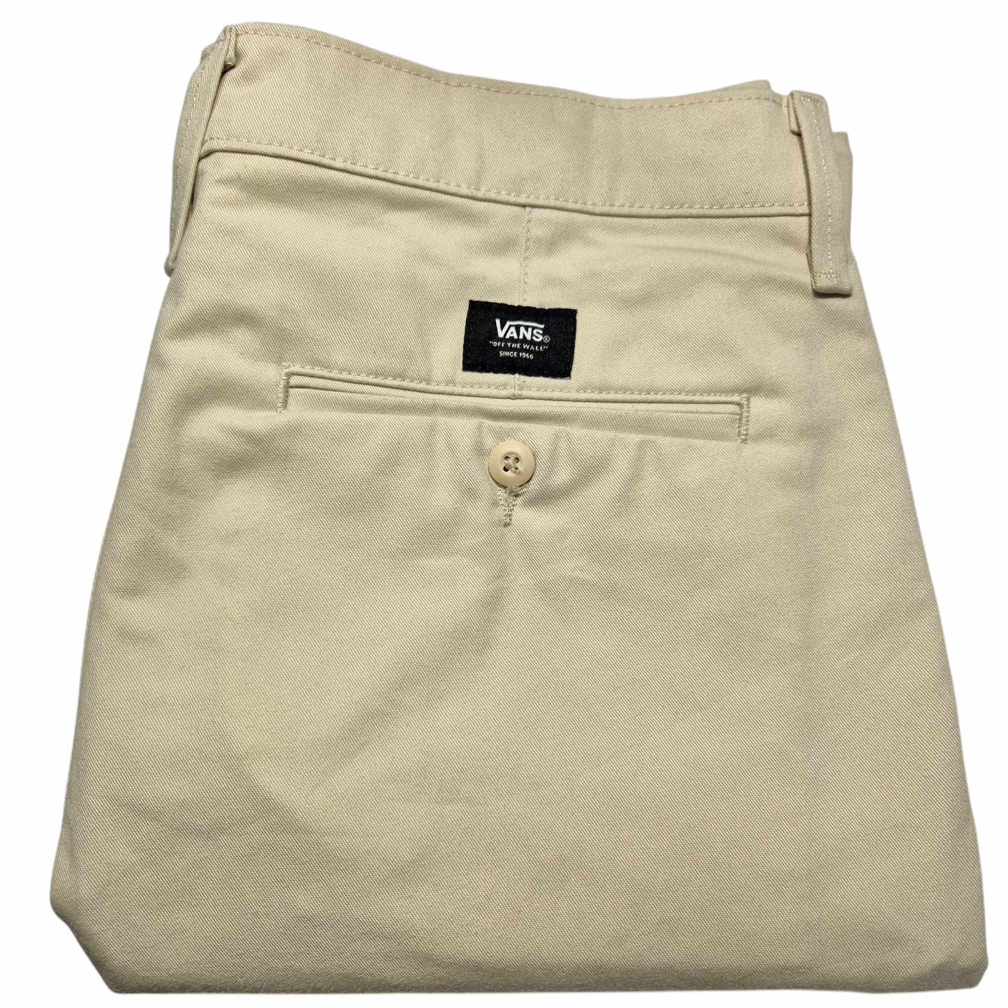 Vans Cream Brown Relaxed Fit Rigid Chino Pants W35