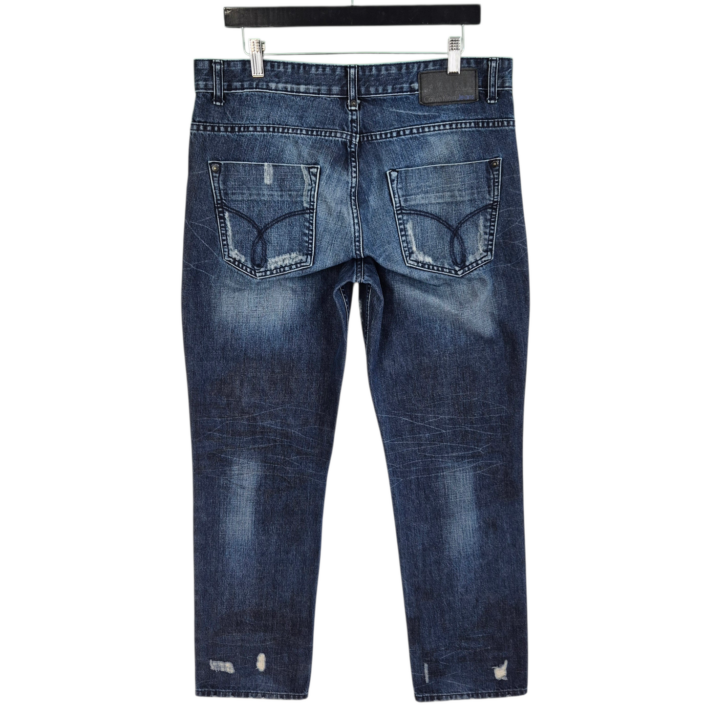 Calvin Klein Jeans Dark Blue Slim Straight Denim W34