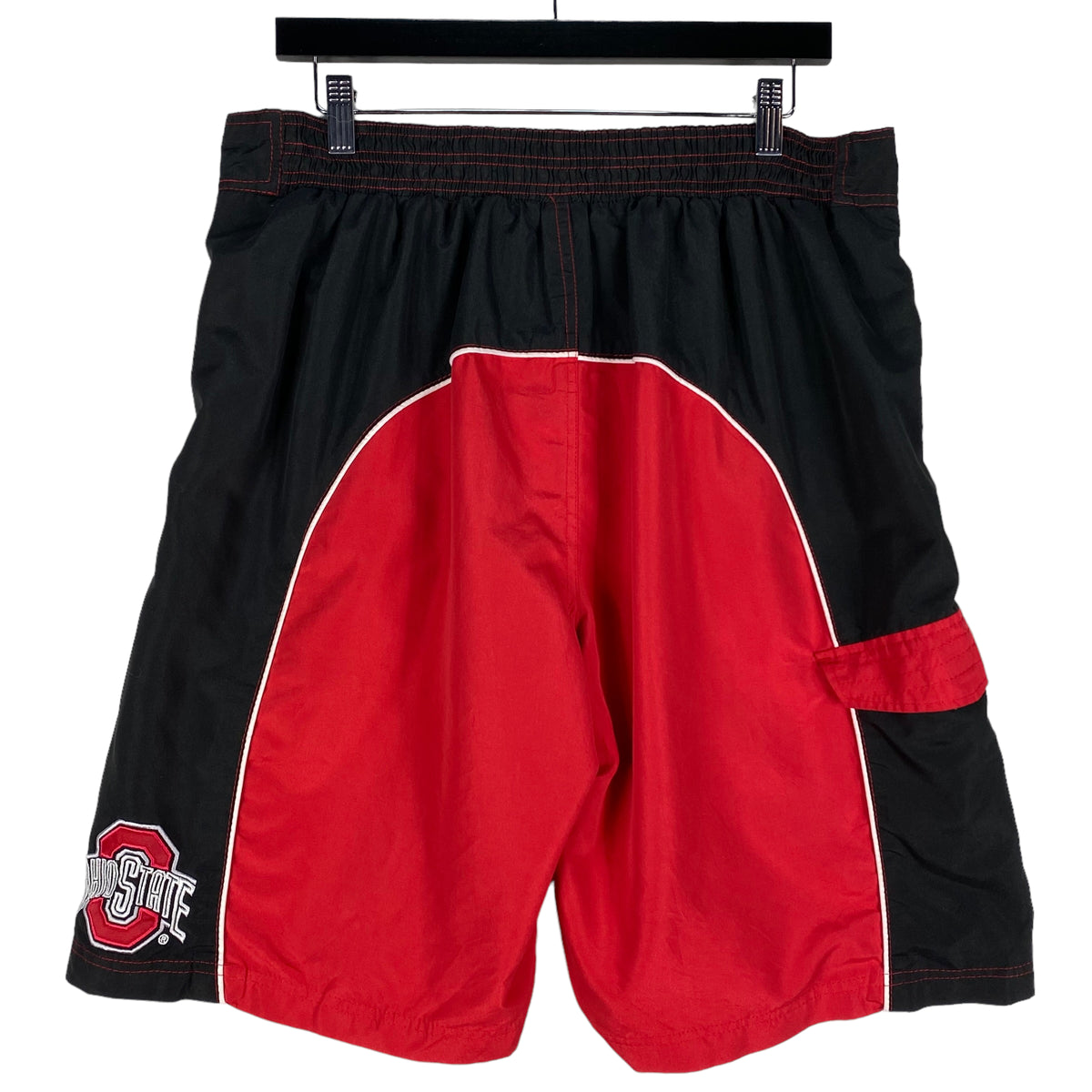 Ohio State Buckeyes Black & Red Beach Shorts Size L