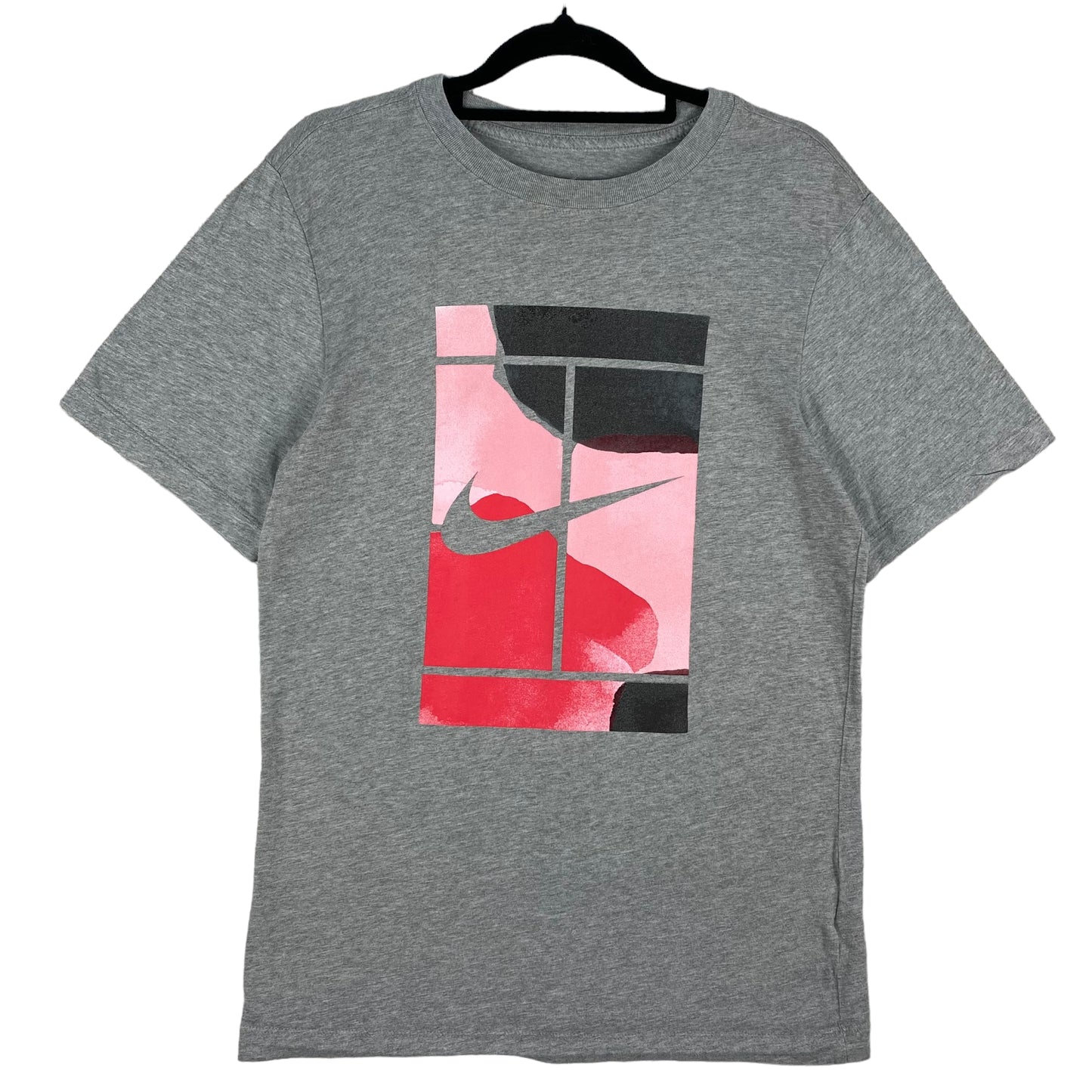 Nike Grey Monogram Cotton Tee Shirt Size XS