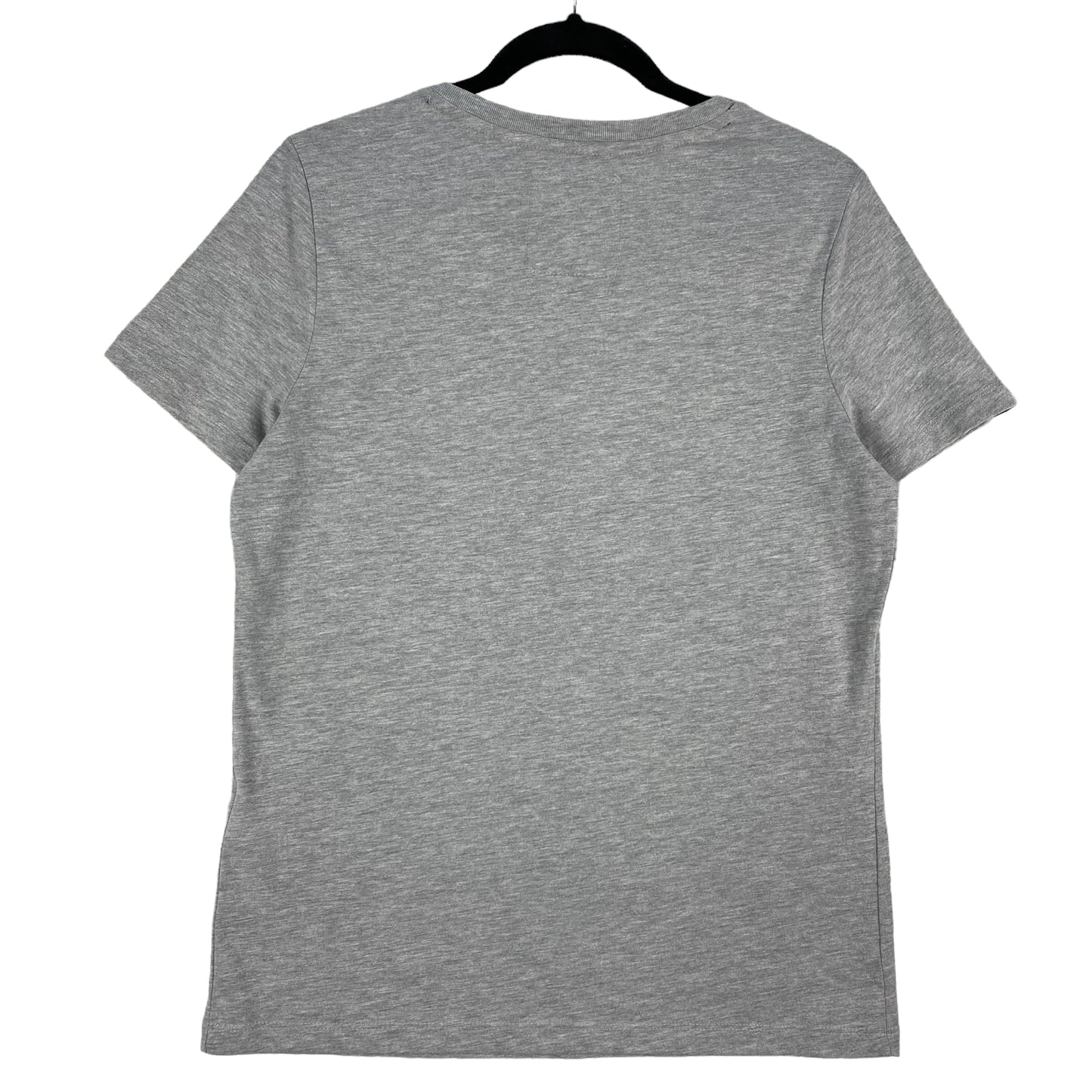 Superdry Womens Grey Basic Embroidered Cotton Tee Shirt Size M