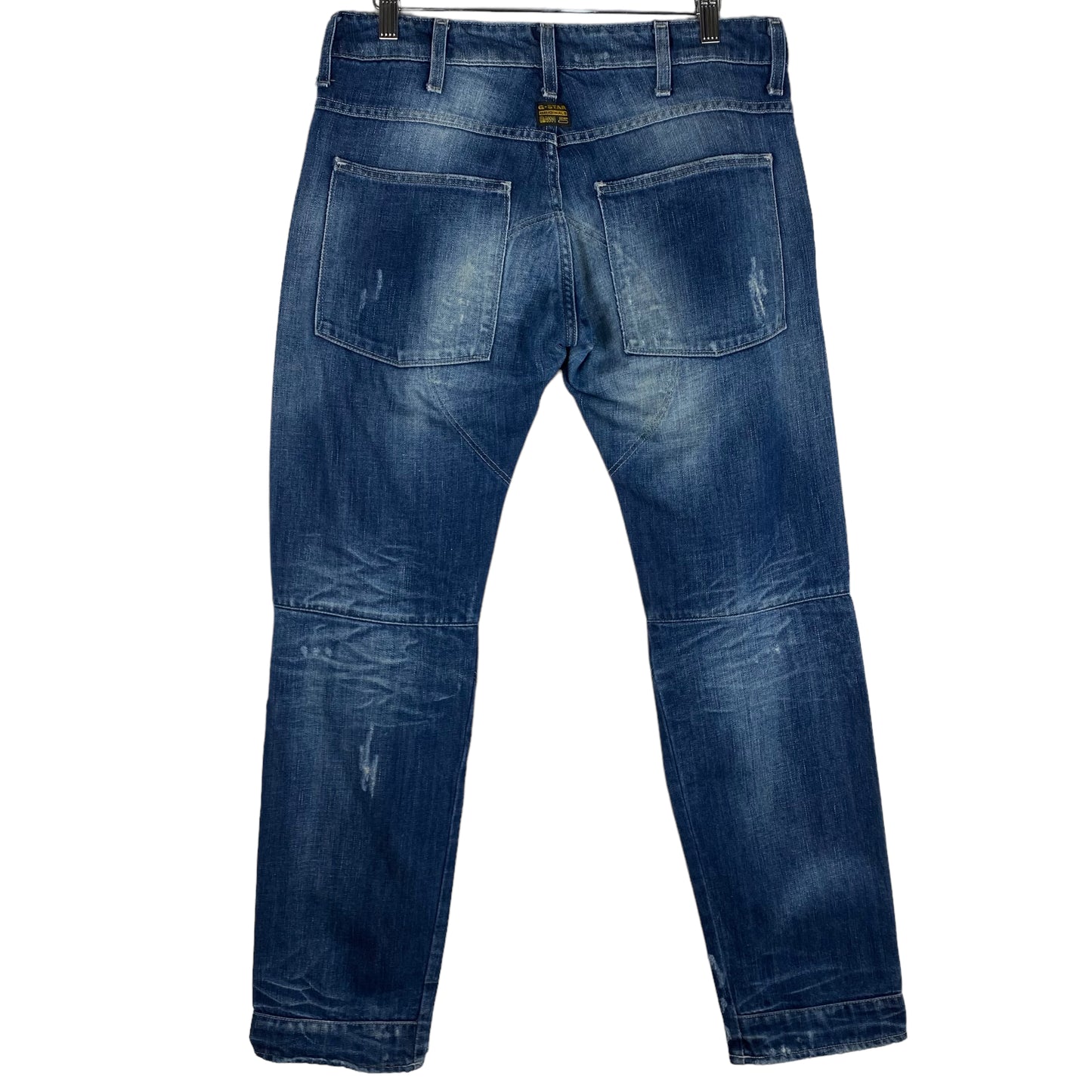 G Star Raw Jeans Blue Slim Fit Distressed Denim Bottoms W31