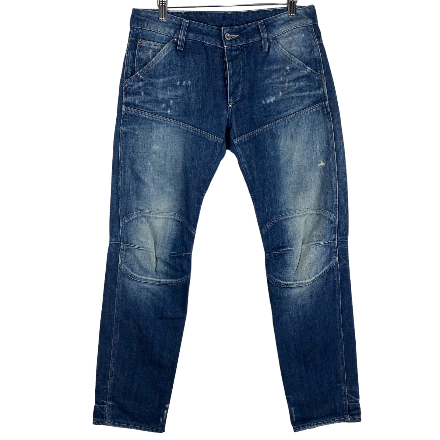G Star Raw Jeans Blue Slim Fit Distressed Denim Bottoms W31