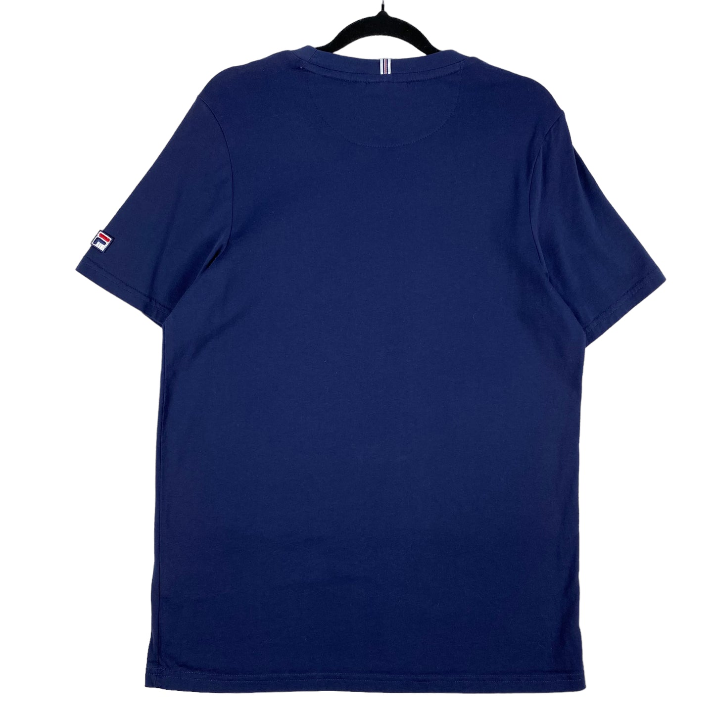 FILA Dark Blue Embroidered Cotton Tee Shirt Size XS