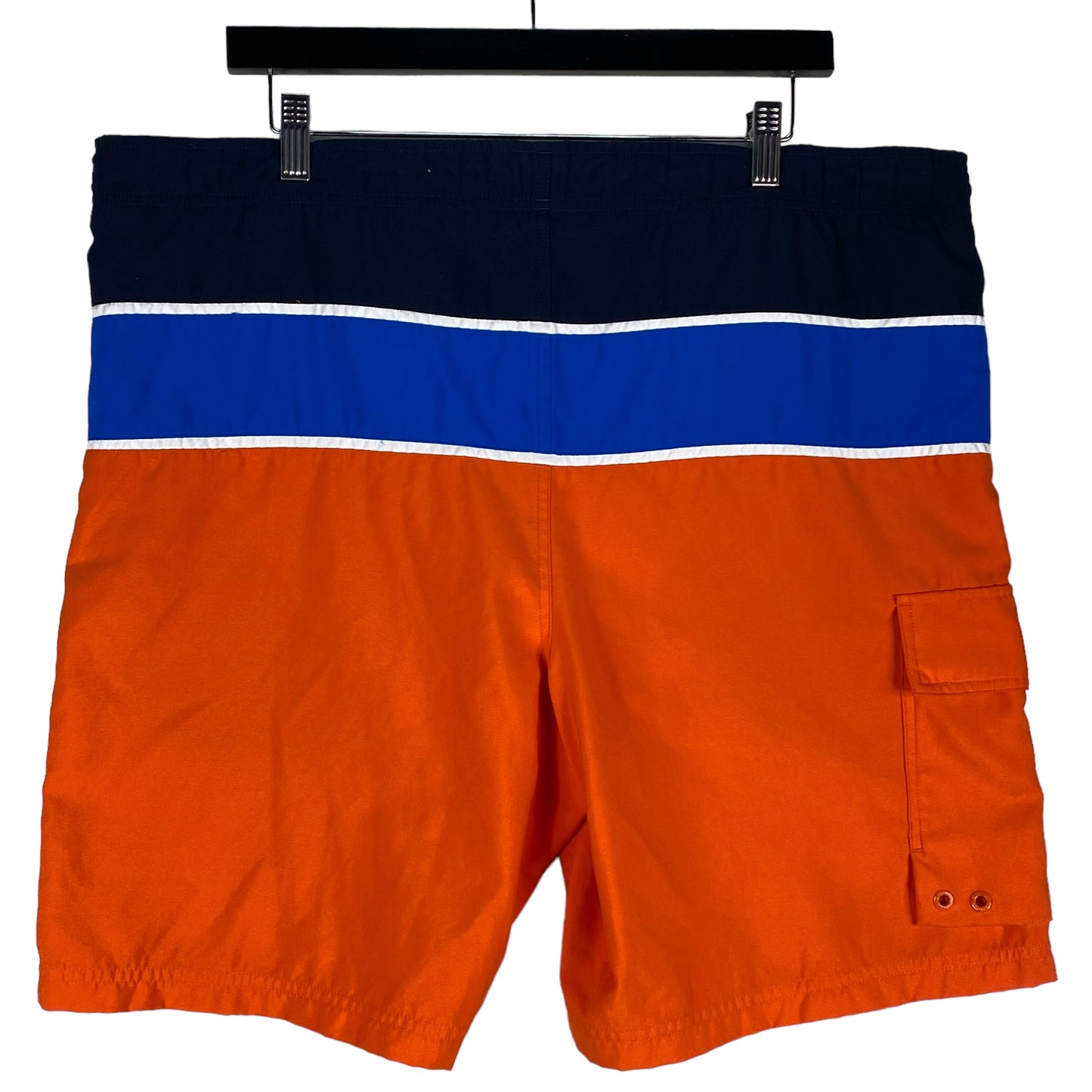 Nautica Orange & Blue Beach Swim Shorts Size M