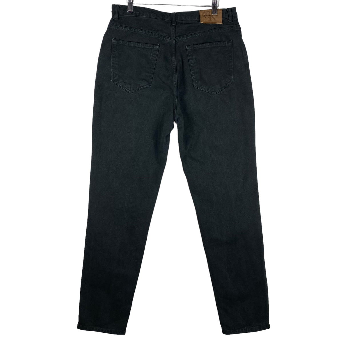 Vintage Calvin Klein Jeans 90's Womens Black Tapered Leg Denim Bottoms W33