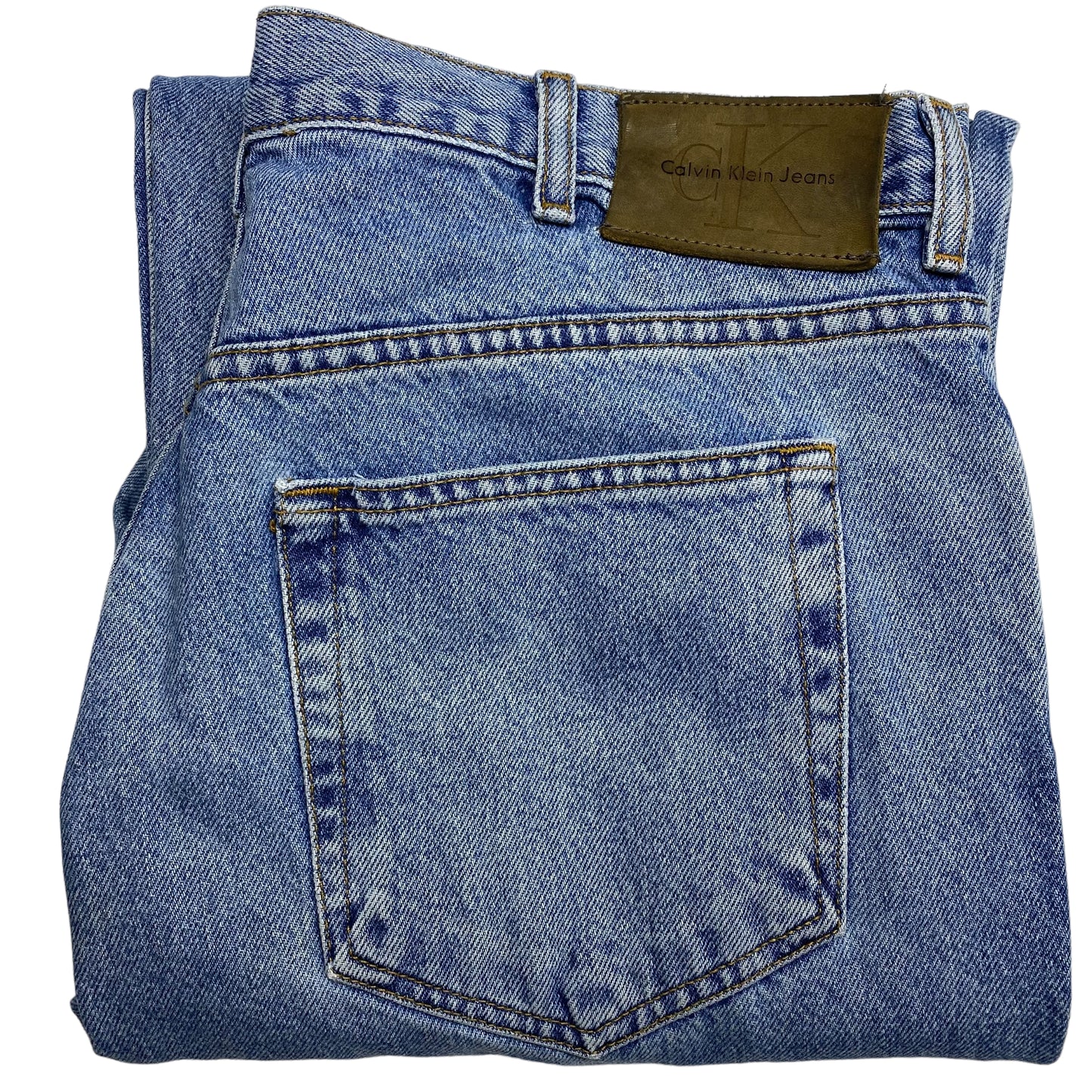 Vintage Calvin Klein Jeans 90's Light Blue Regular Tapered Leg Denim W36