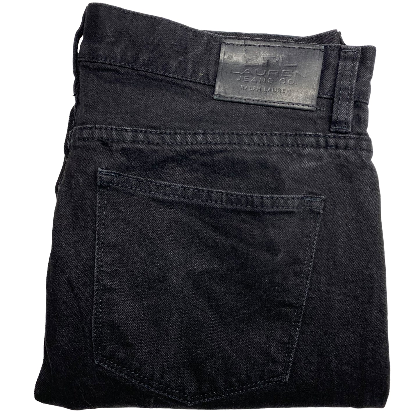 Ralph Lauren Green Label Womens Black Regular Straight Leg Denim W33