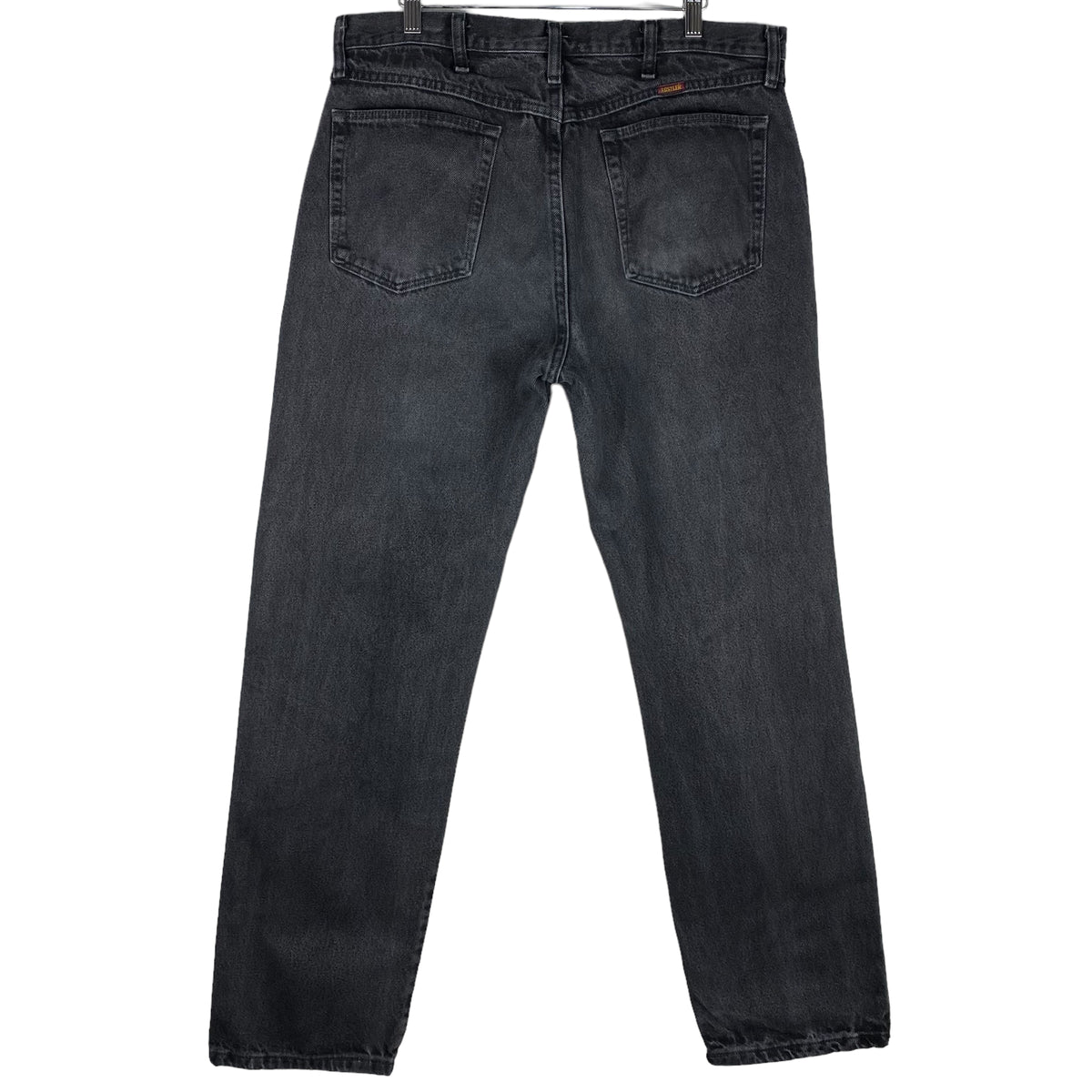 Vintage Rustler Jeans Dark Grey Regular Tapered Leg Denim Bottoms W36