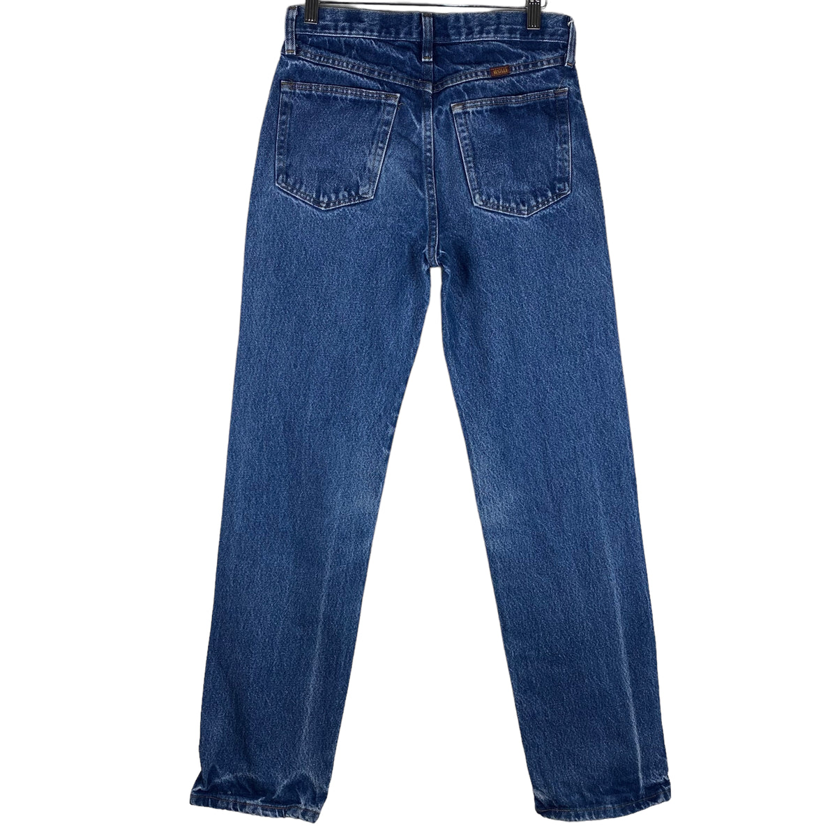 Vintage Rustler Jeans Dark Blue Tapered Leg Denim Bottoms W29