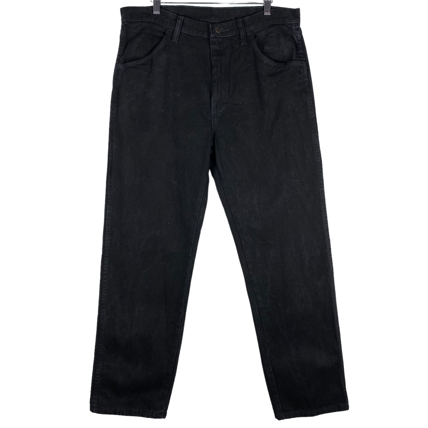 Vintage Rustler Jeans Black Regular Tapered Leg Denim Bottoms W35
