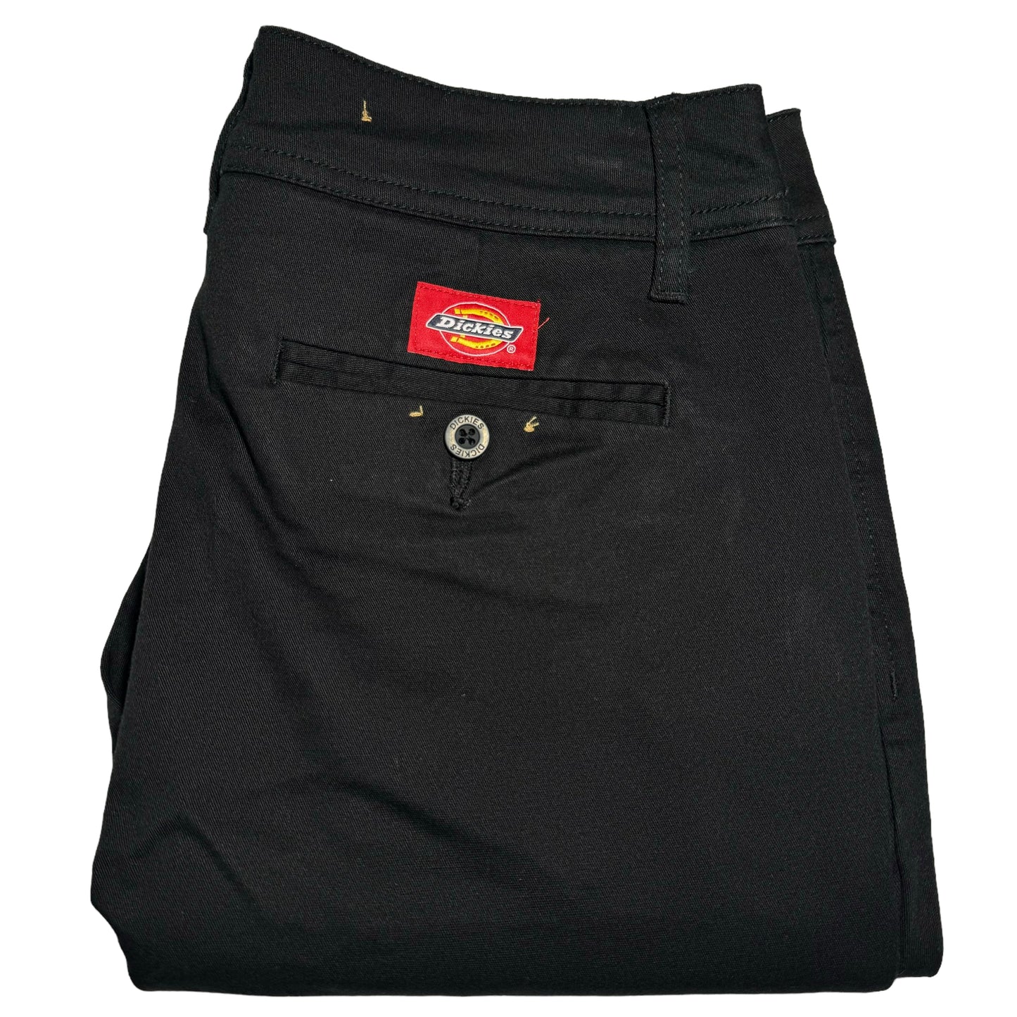 Dickies Womens Black Skinny Stretch Chino Pants W27