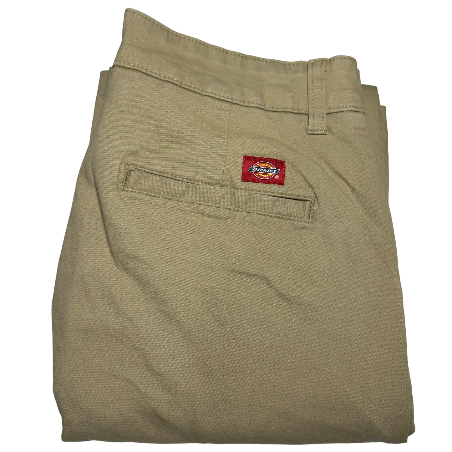 Dickies Womens Light Brown Stretch Bootcut Chino Pants W28