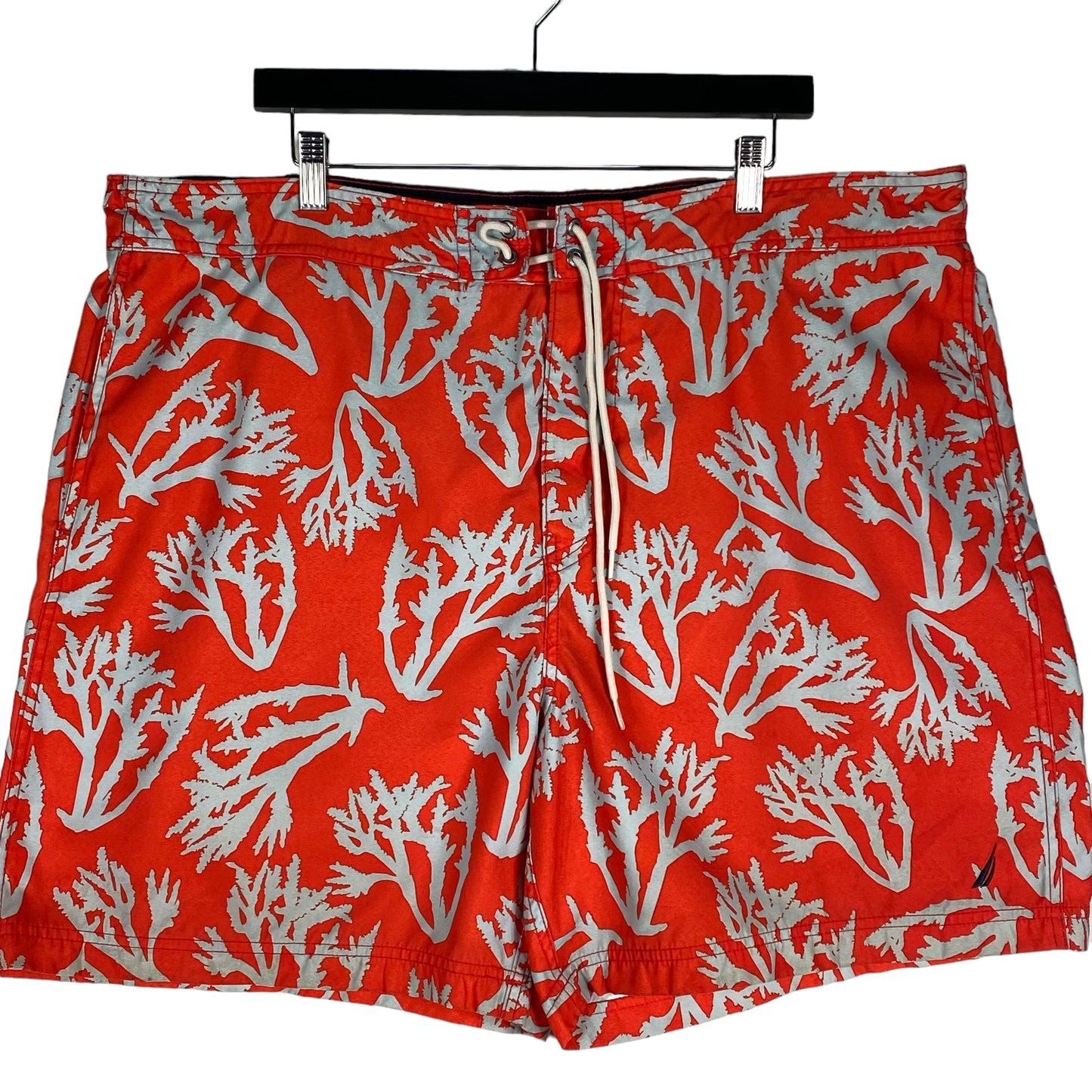 Nautica Red & Grey Beach Swim Shorts Size 2XL