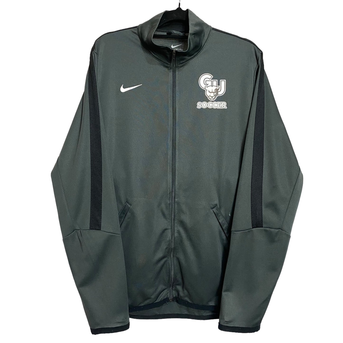 Nike Georgetown University Soccer Grey Full Zip Track Top Jacket Size S