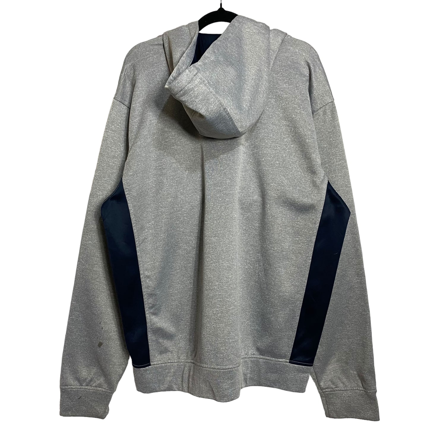 Fila Grey Hooded Full Zip Embroidered Track Top Zip Jacket Size L
