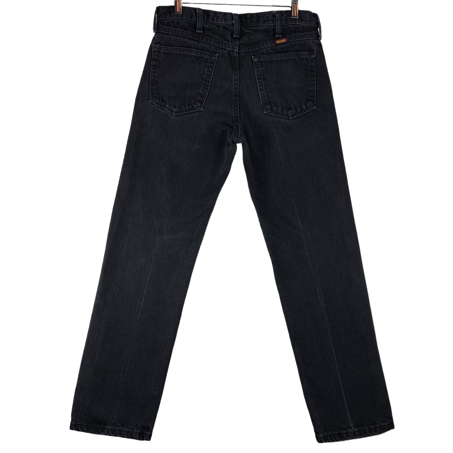 Vintage Rustler Jeans 90's Black Regular Fit Rigid Denim Bottoms W30