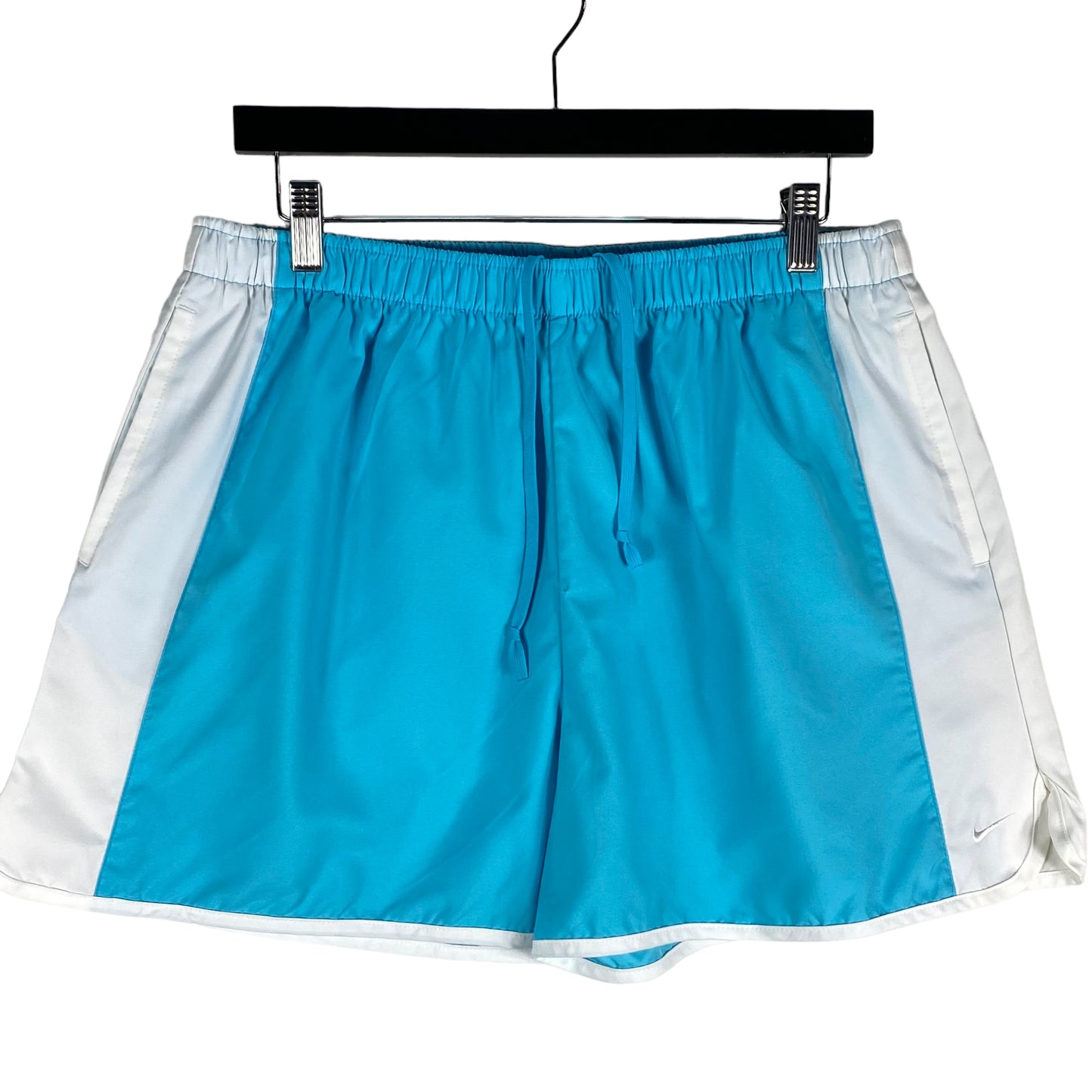 Vintage Nike 2000's Womens White & Blue Sport Shorts Size XL