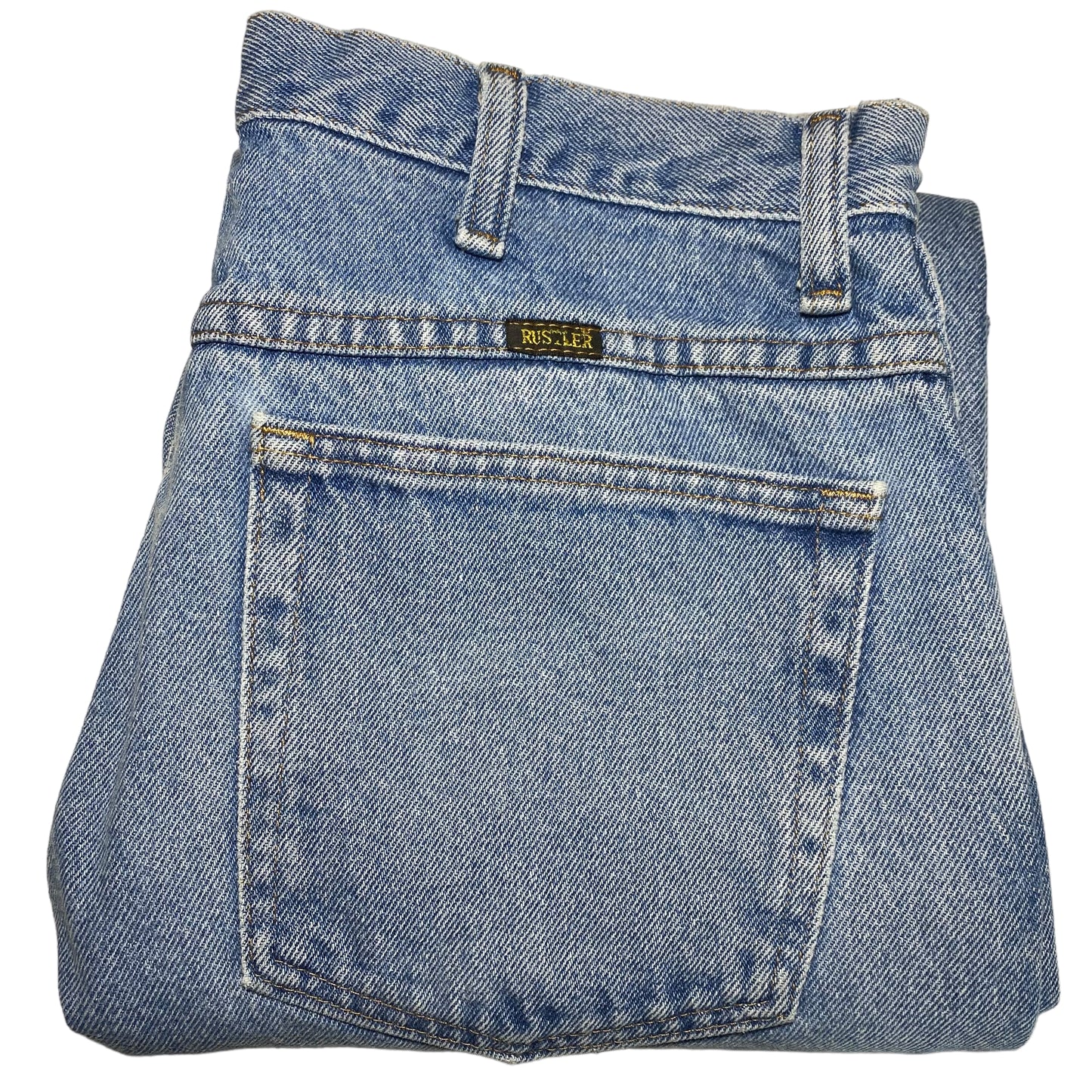 Vintage Rustler Jeans 90's Blue Regular Fit Rigid Denim Bottoms W34
