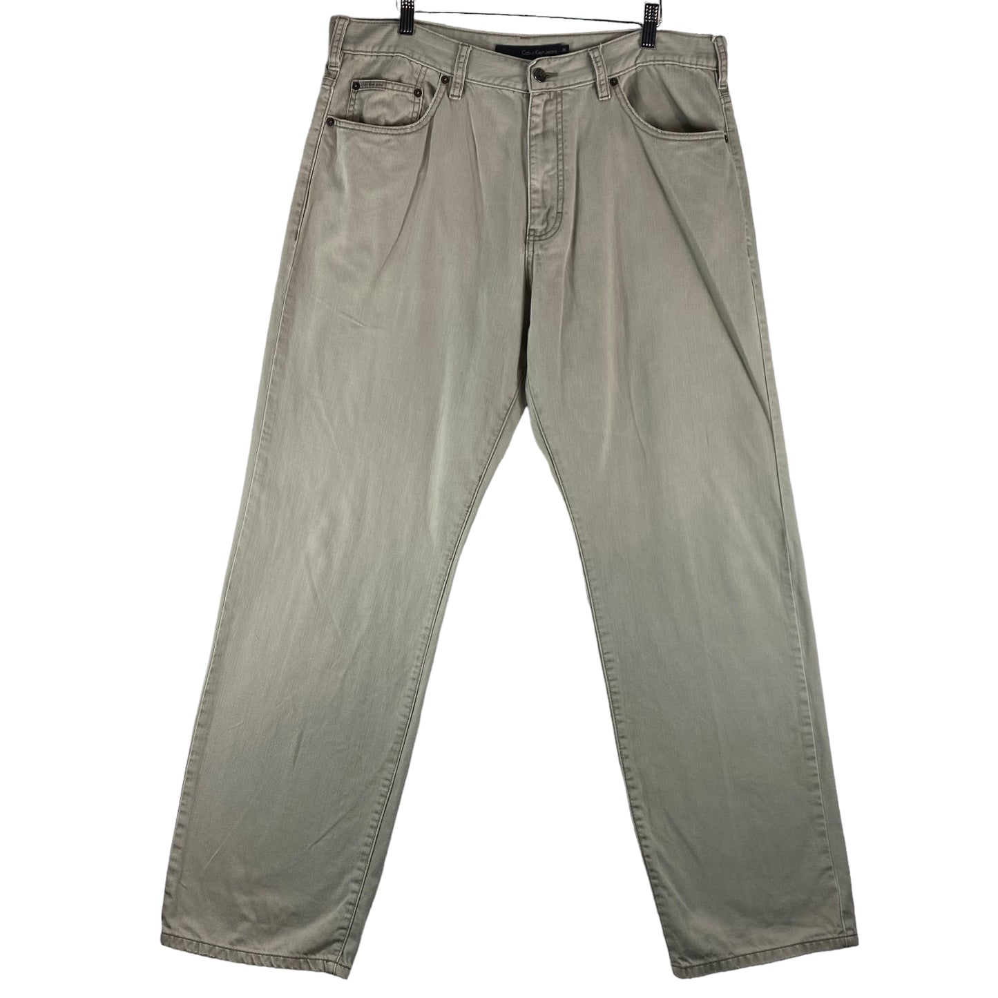 Vintage Calvin Klein Jeans 2000's Light Brown Straight Leg Denim W36