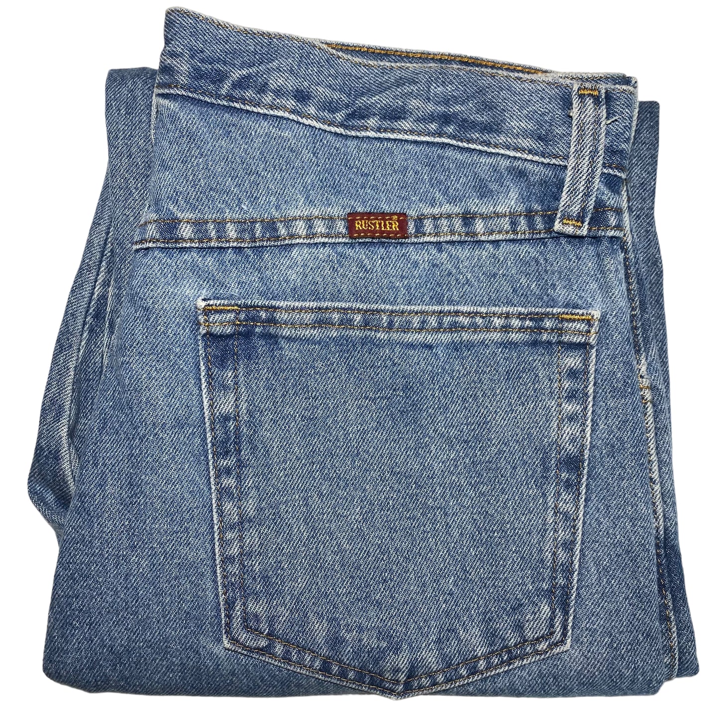 Vintage Rustler Jeans 90's Blue Regular Fit Rigid Denim Bottoms W33