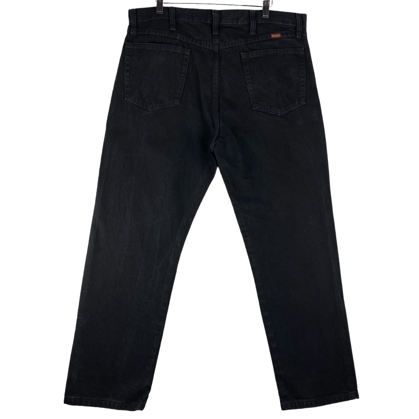 Vintage Rustler Jeans 90's Black Regular Fit Rigid Denim Bottoms W38