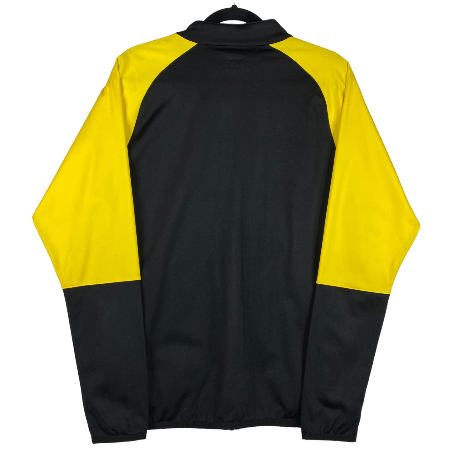 Puma Black & Yellow Lightweight Patterned Track Top Zip Jacket Size S