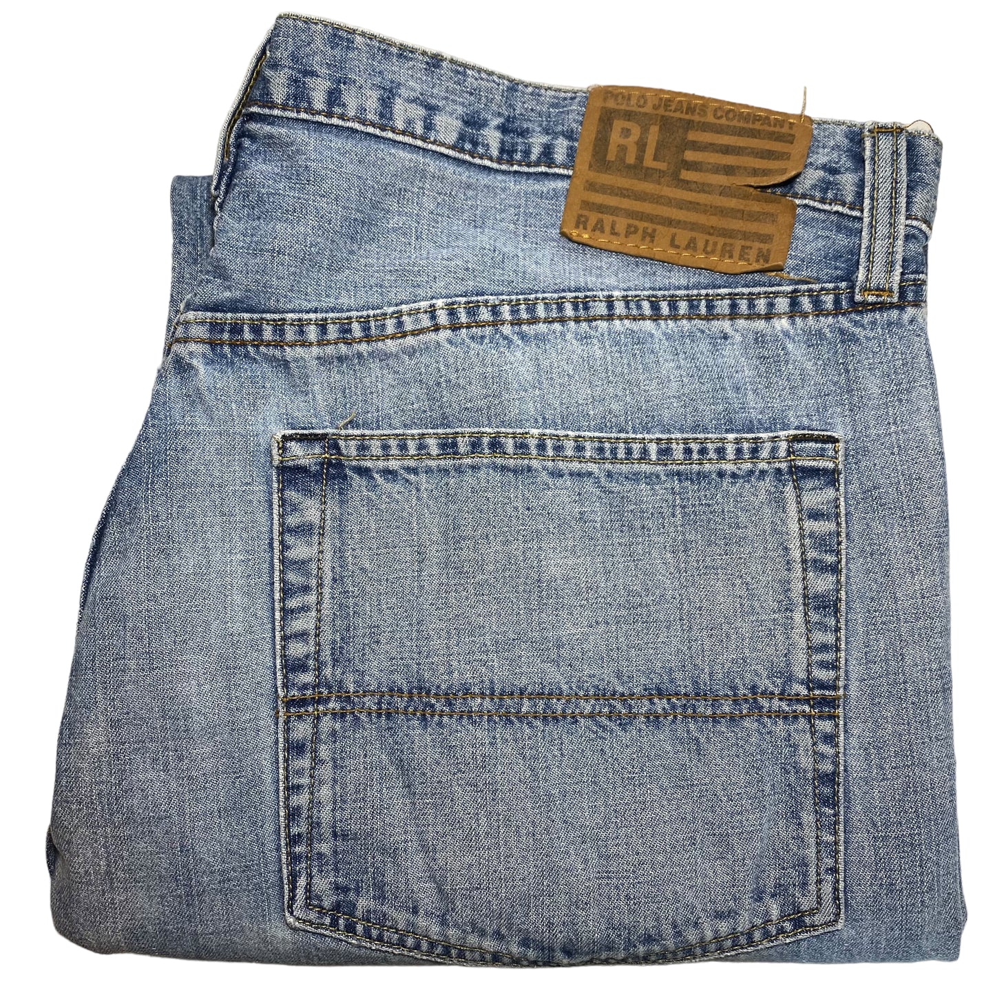 Vintage Polo Ralph Lauren Jeans 90's Light Blue Denim Bottoms W38