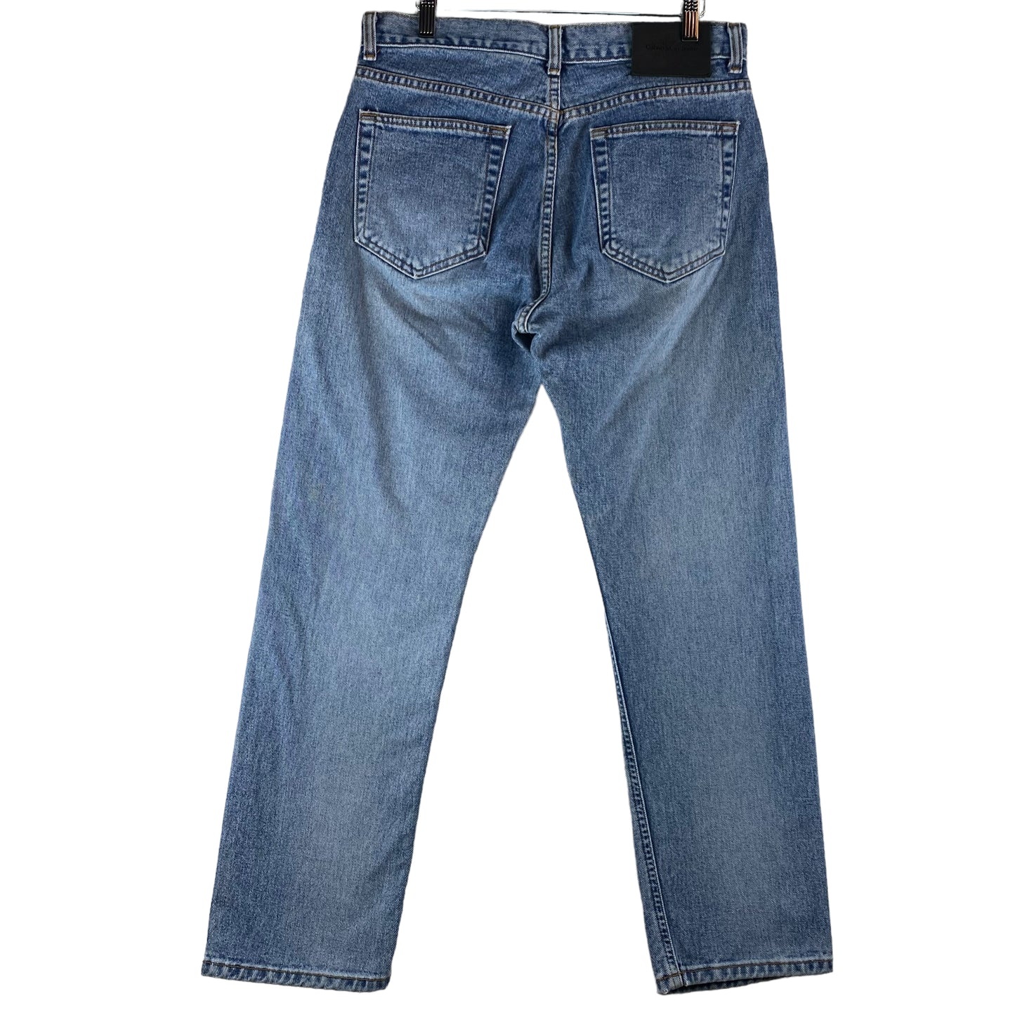 Vintage Calvin Klein Jeans 90's Womens Light Blue USA Made Rigid Denim W32