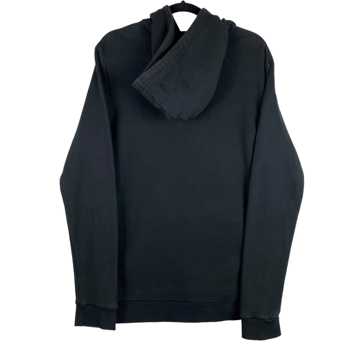 Adidas Black Chest Print Cotton Hoodie Size M