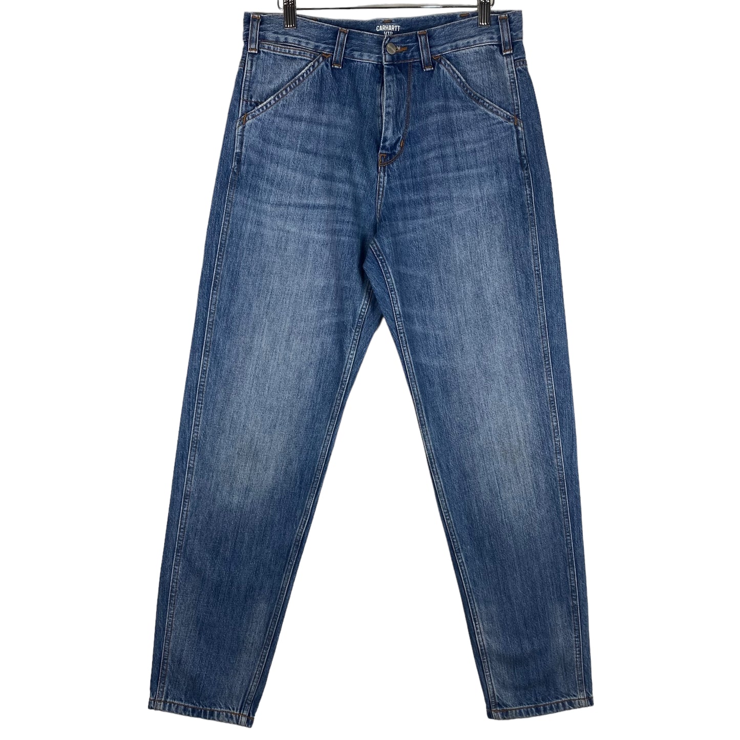 Carhartt Jeans Womens Blue High Waist Tapered Leg Denim W30