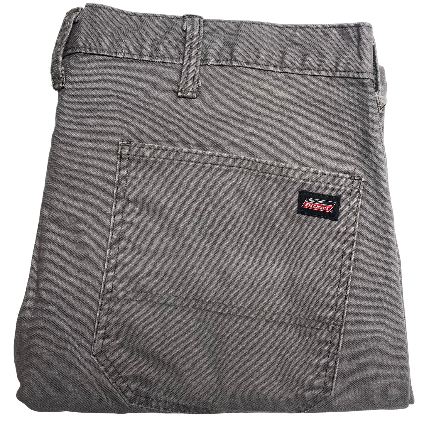 Dickies Jeans Grey Regular Straight Leg Stretch Denim Bottoms W38