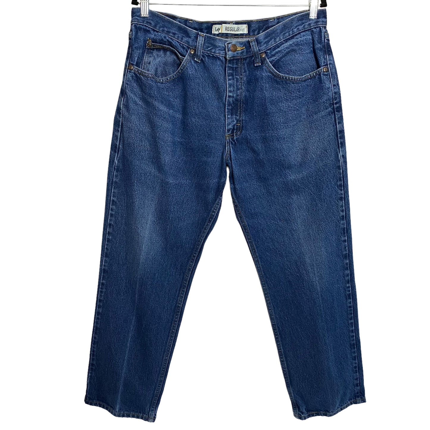 Vintage Lee Jeans Blue Regular Straight Denim Pant Bottoms W35