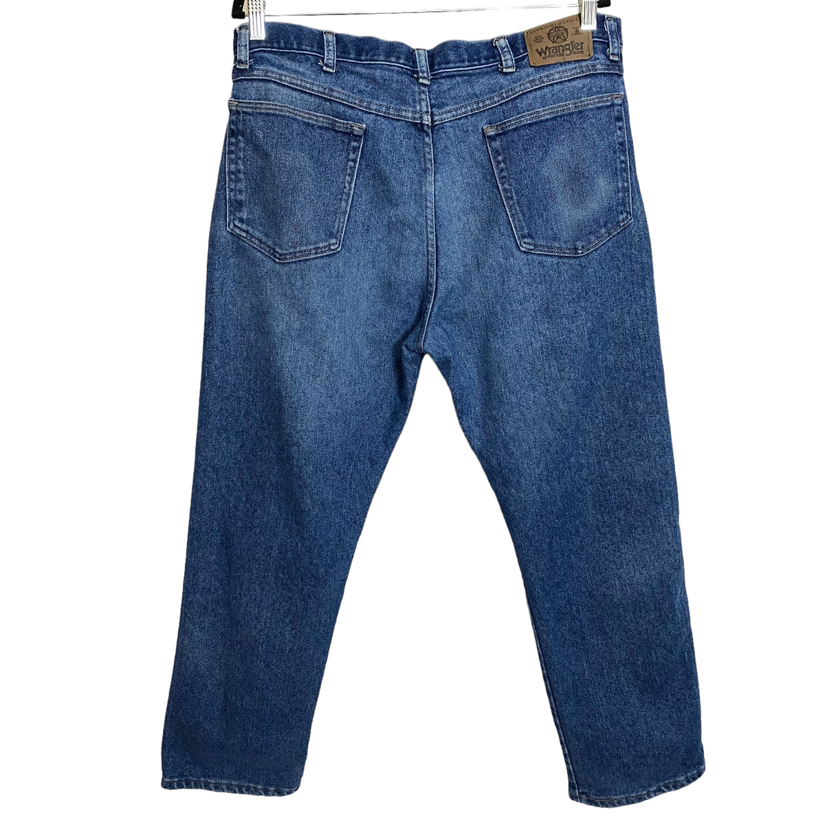 Vintage Wrangler Jeans 80's Blue Regular USA Made Stretch Denim Bottoms W36