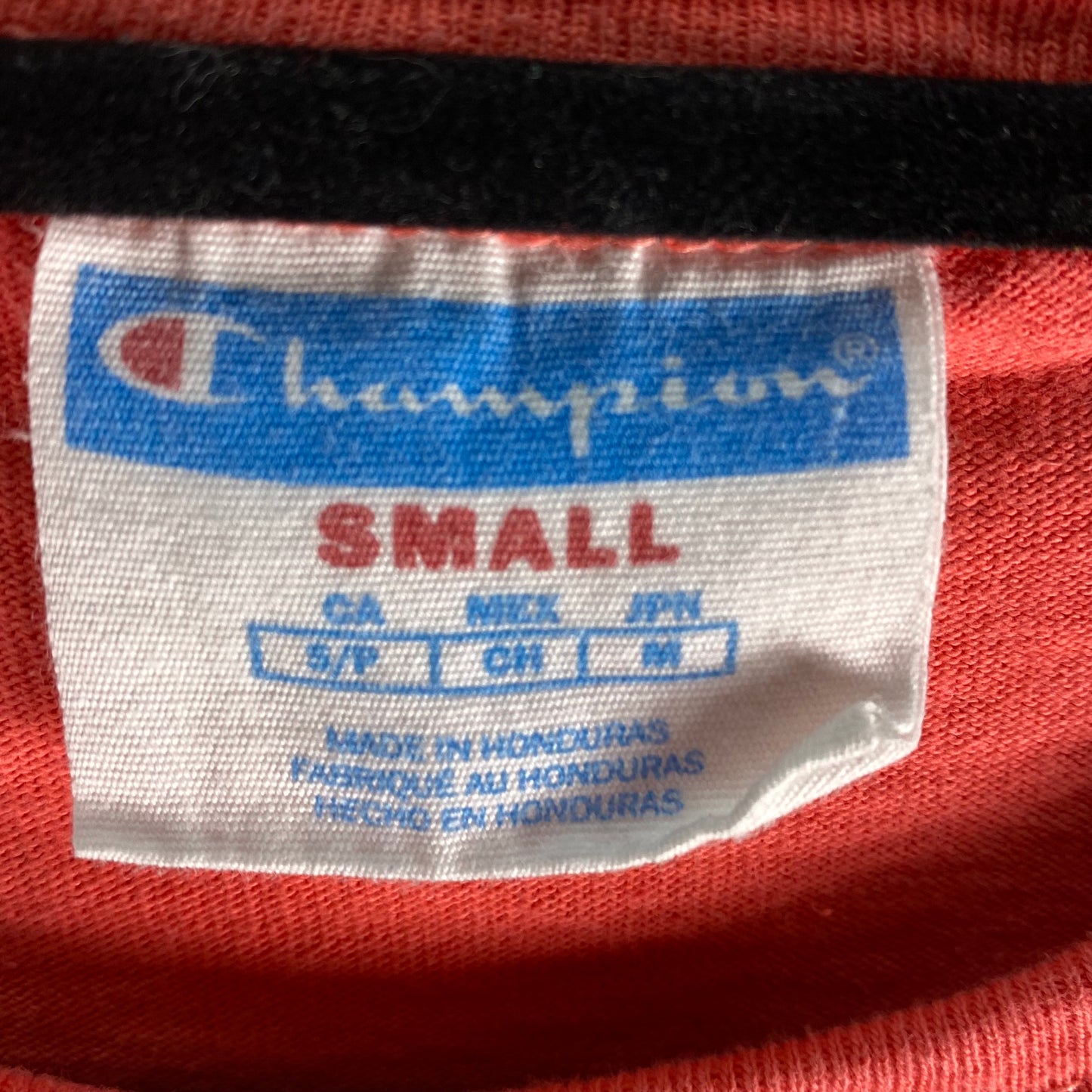 Vintage Champion 2000's Pink Felt Script Cotton Tee Shirt Size S