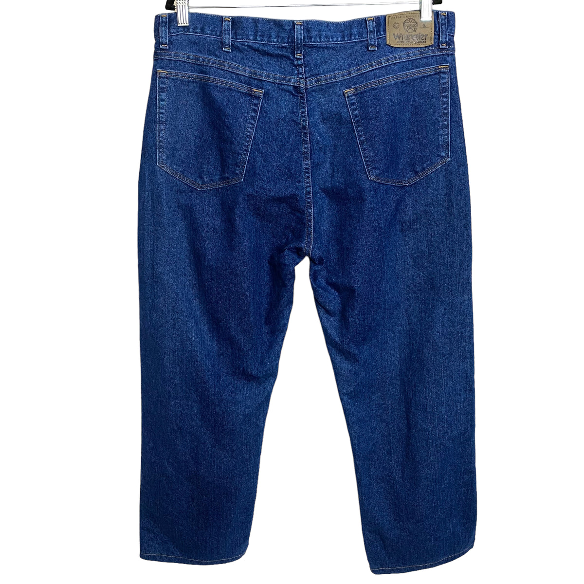 Wrangler Jeans Dark Blue Regular Straight Lightweight Denim Bottoms W37