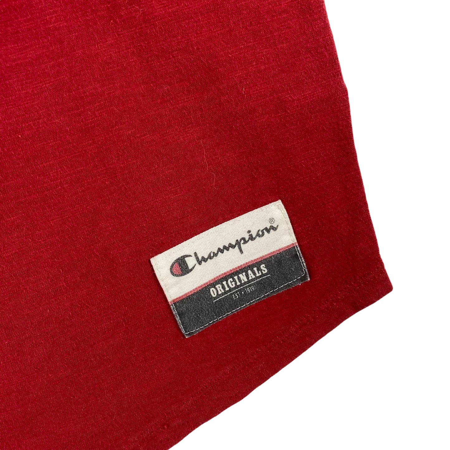 Champion Red Tri City Scaffold Co Long Sleeve Henley Tee Size XL