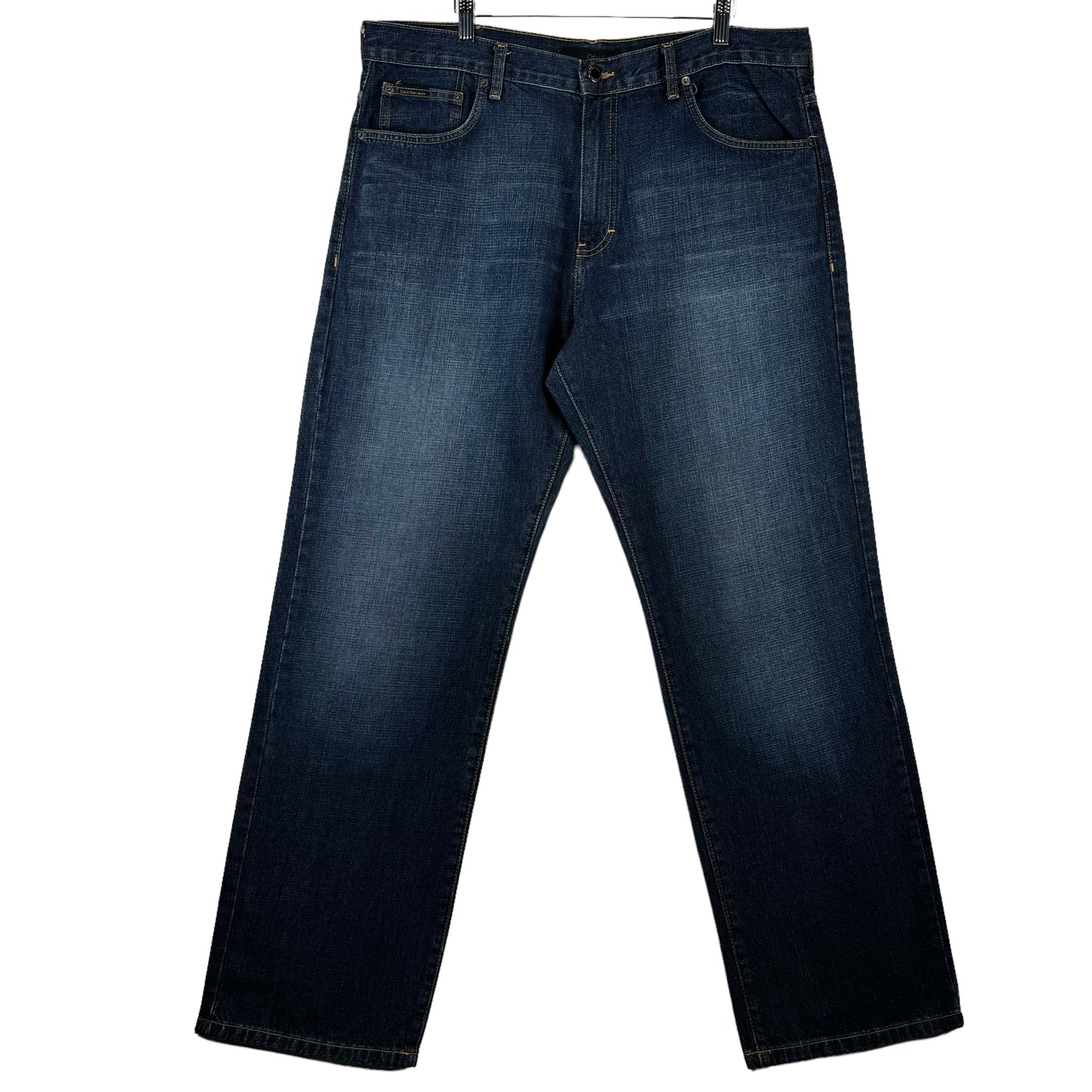 Vintage Calvin Klein Jeans 2000's Dark Blue Relaxed Straight Leg Denim W38