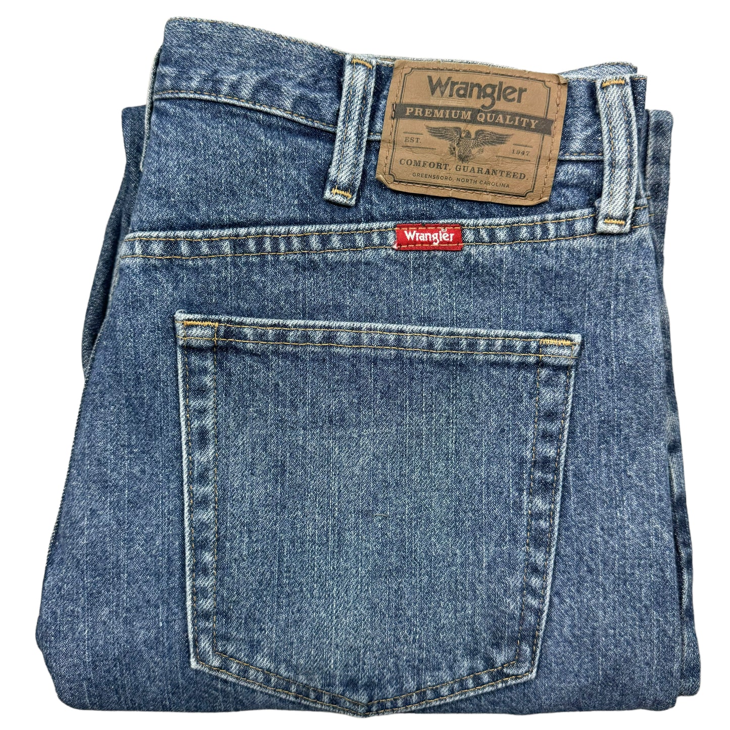 Vintage Wrangler Jeans 2000's Blue Classic Heavy Rigid Denim Bottoms W34