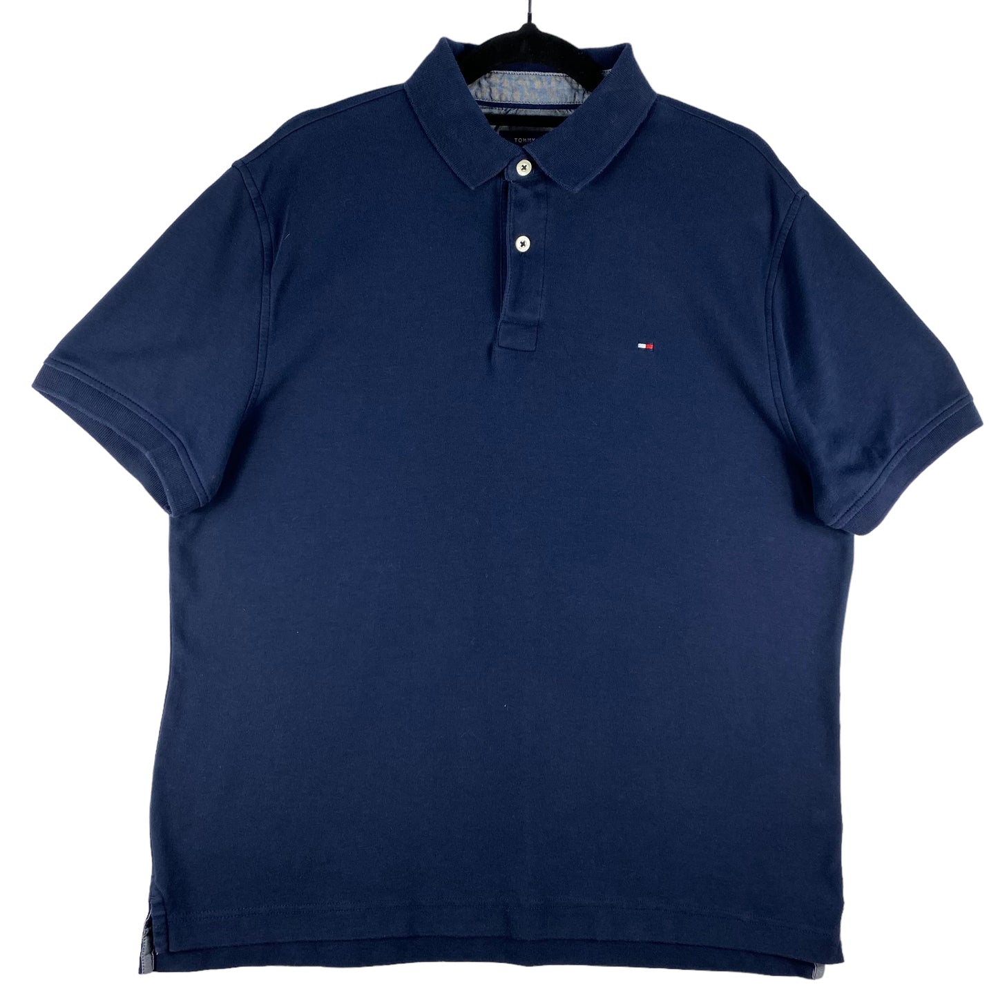 Tommy Hilfiger Dark Blue Stretch Cotton Polo Shirt Size S