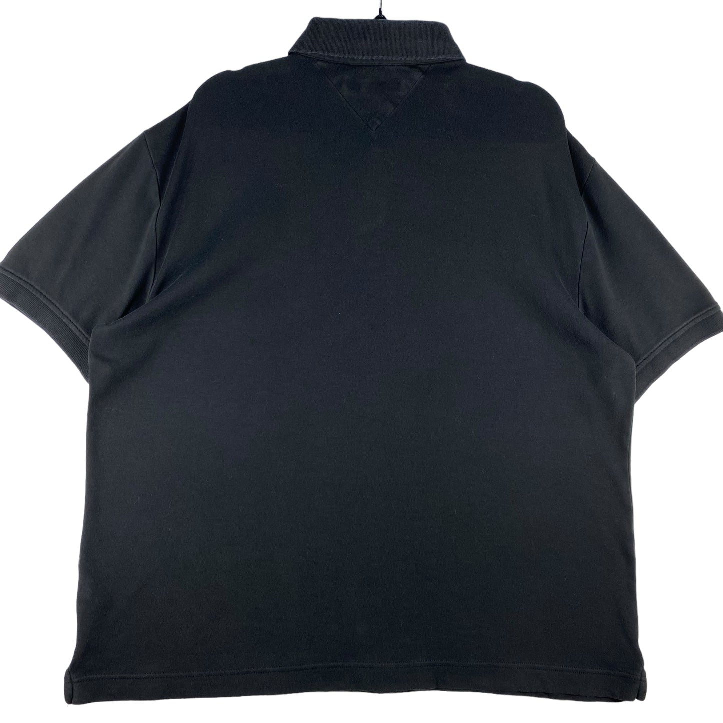 Tommy Hilfiger Black Stretch Cotton Polo Shirt Size L