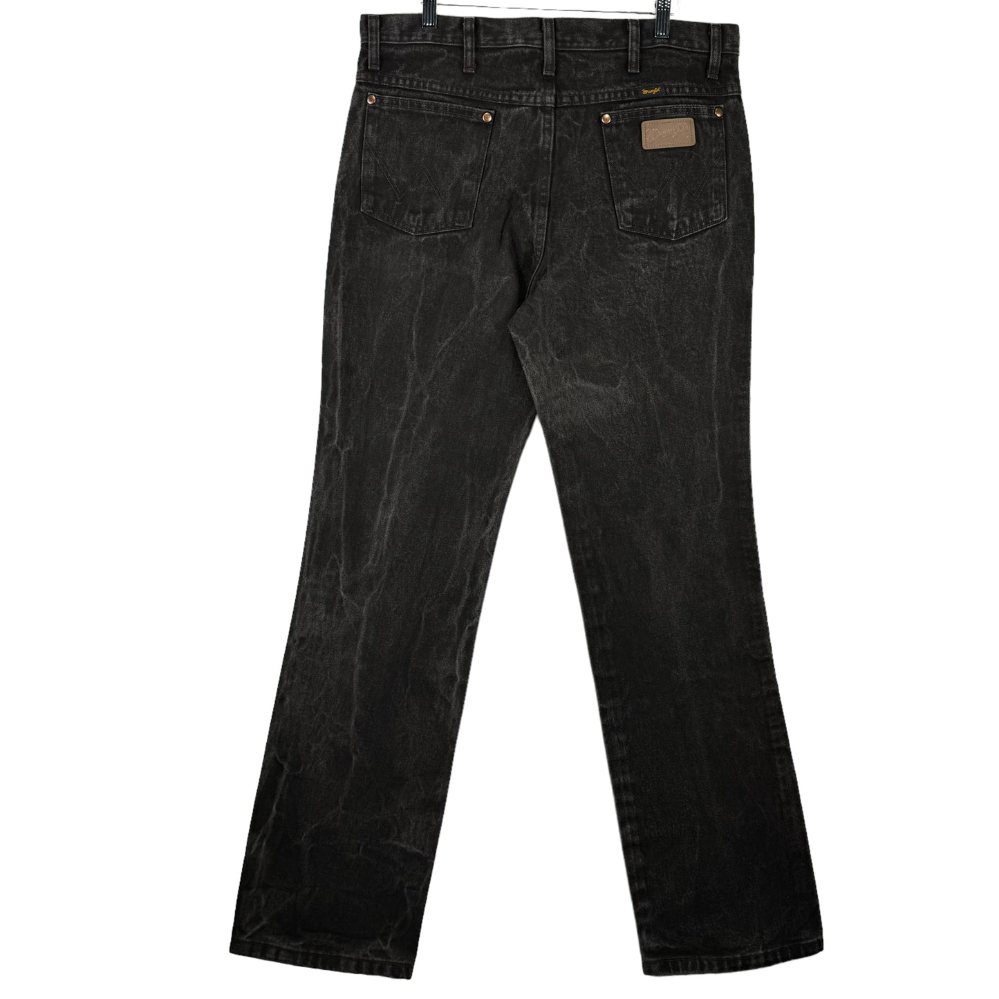 Vintage Wrangler Jeans 90's Brown Heavy Rigid Cowboy Denim Bottoms W35