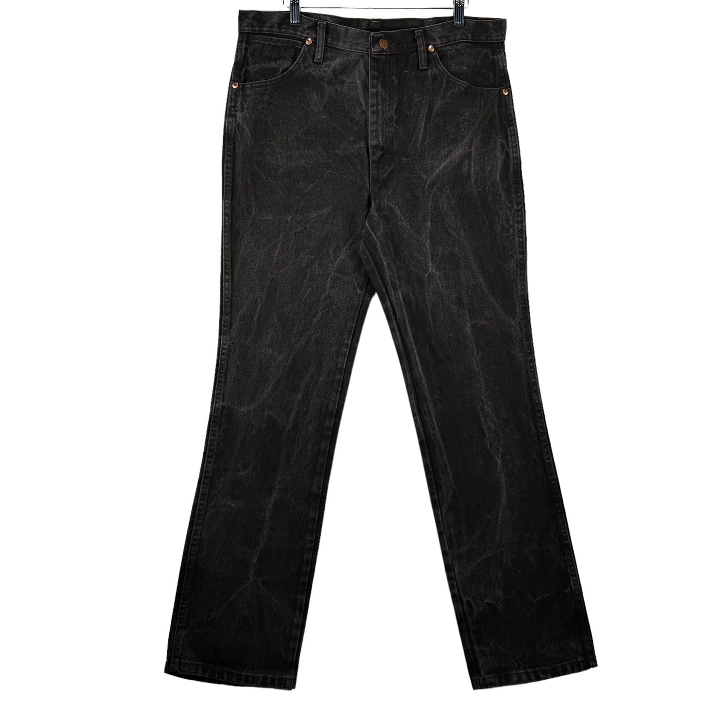 Vintage Wrangler Jeans 90's Brown Heavy Rigid Cowboy Denim Bottoms W35