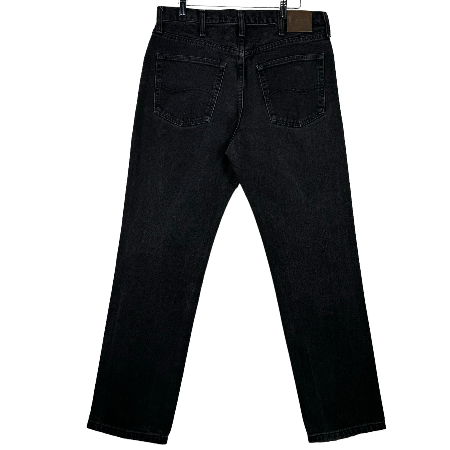 Vintage Lee Jeans 2000's Black Regular Fit Rigid Denim Bottoms W34