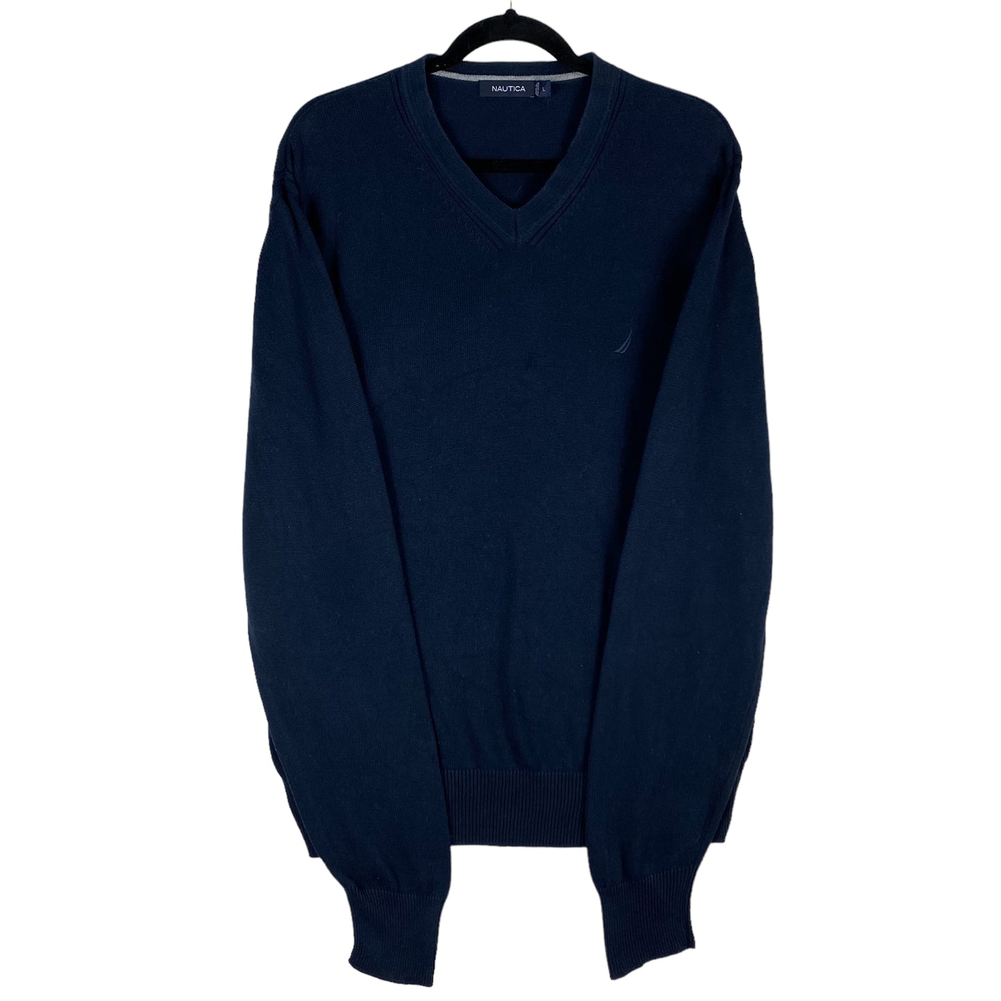 Nautica Dark Blue Knit Sweater Size L