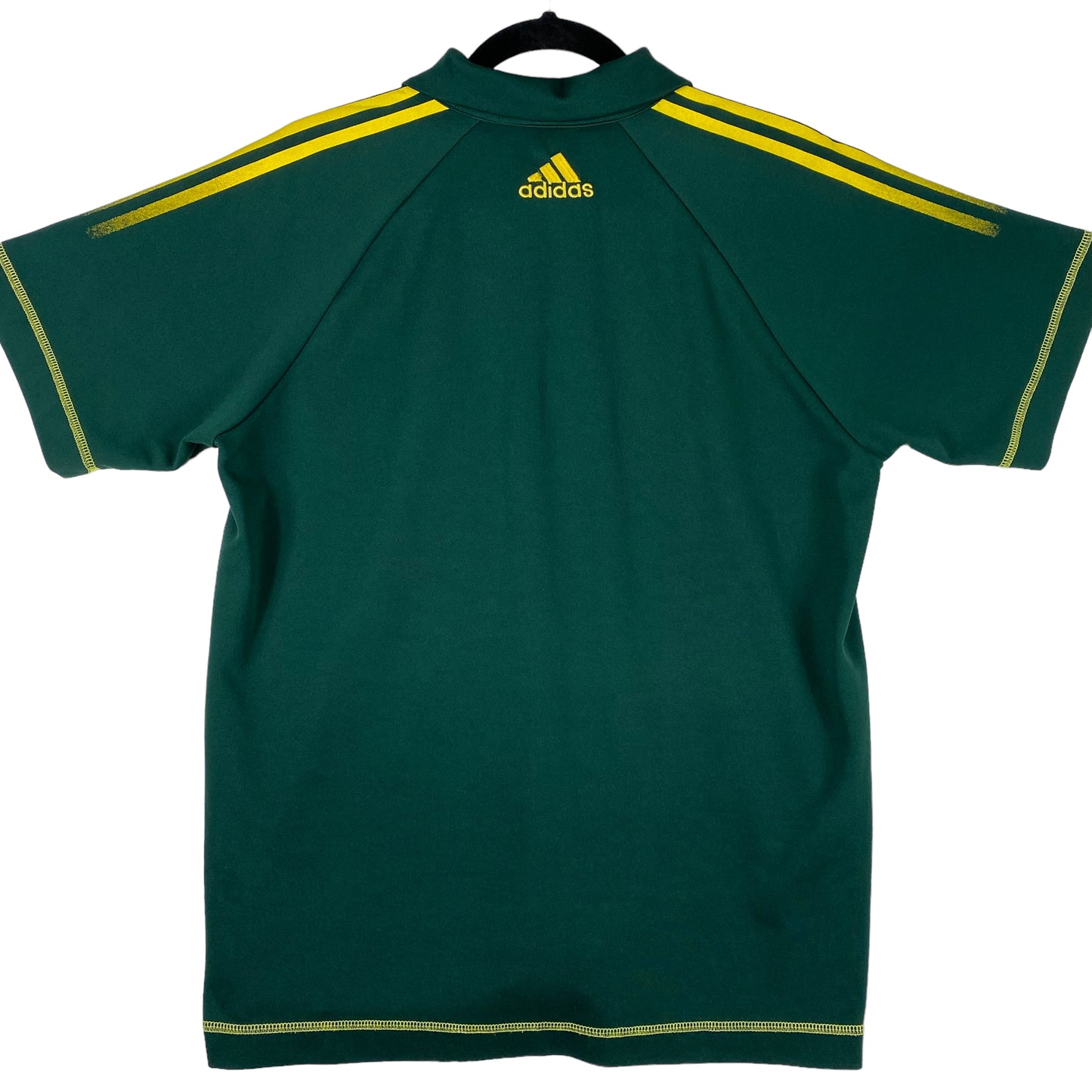 Adidas 2000's Cricket Australia Ashes Green Sport Polo Shirt Size S